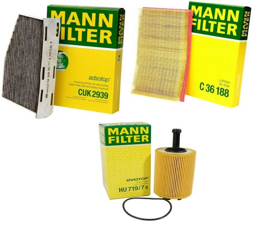 Audi VW Filter Service Kit 1K1819653B - MANN-FILTER 1647930KIT